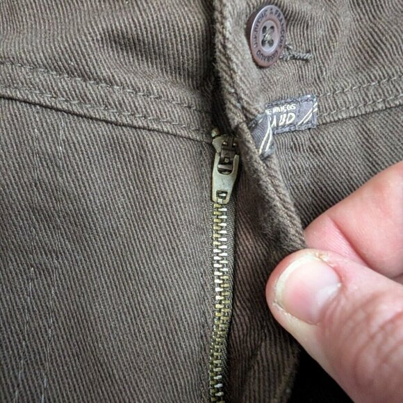 Blue Marithe Francois Girbaud Brown Jeans Men 44 Authentic X Relaxed Fit Baggy - Picture 9 of 16